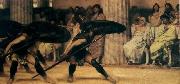 Laura Theresa Alma-Tadema A Pyrrhic Dance Sir Lawrence Alma oil painting on canvas